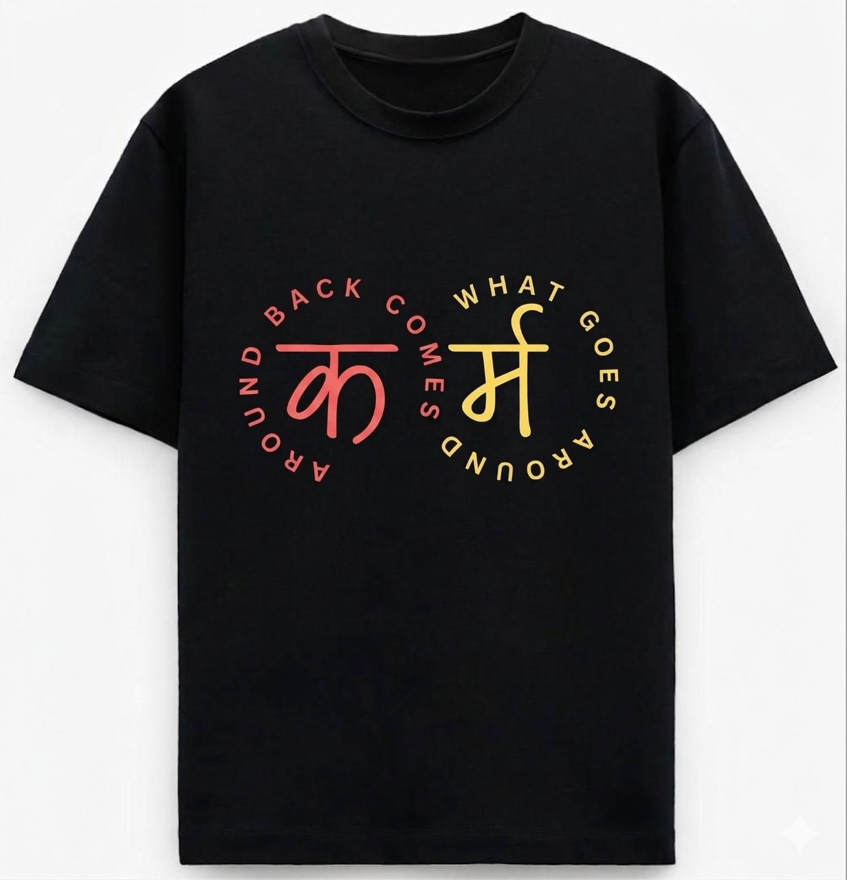 Karm - Oversized black unisex t-shirt